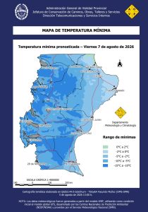 Santa Cruz se prepara para un marcado descenso de temperaturas con nevadas y bancos de niebla
