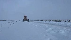 Distrito Vial Río Gallegos realizó tareas de despeje sobre la Ruta Provincial N°2