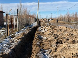 Distrigas continúa con las obras de extensión de redes de gas pese a las condiciones climáticas