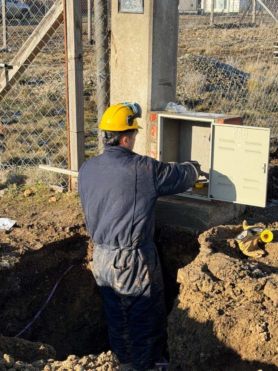Distrigas continúa con las obras de extensión de redes de gas pese a las condiciones climáticas