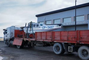 El Consejo Provincial de Educación completó el traslado de la aeronave Cessna a la Escuela Industrial N° 6