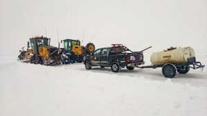 Distrito Vial Gobernador Gregores culminó las tareas de despeje en las Rutas Provinciales 