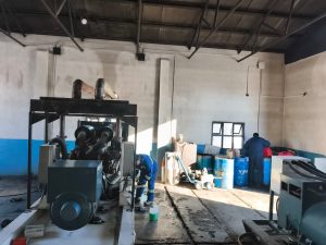 Servicios Públicos realizó trabajos de mantenimiento en grupos generadores de Lago Posadas