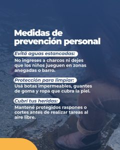 Leptospirosis: Recomendaciones para prevenir el contagio