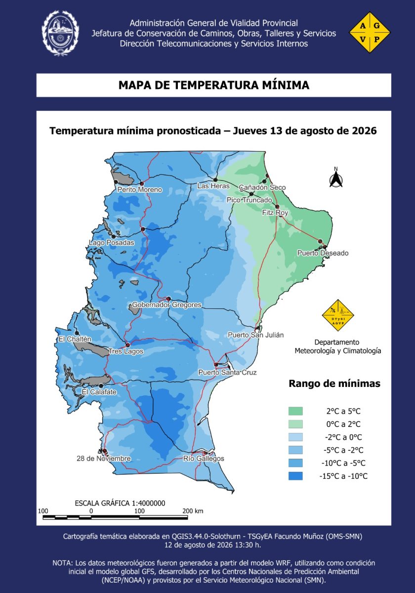 Santa Cruz se prepara para un fin de semana con lluvias y temperaturas bajo cero