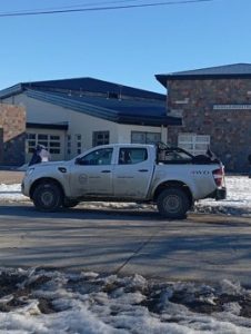 Se supervisó la llegada de materiales para avanzar con la obra de calefacción en la Escuela Industrial N° 7 de Las Heras