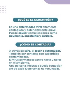 Salud refuerza la vigilancia epidemiológica ante un caso sospechoso de sarampión