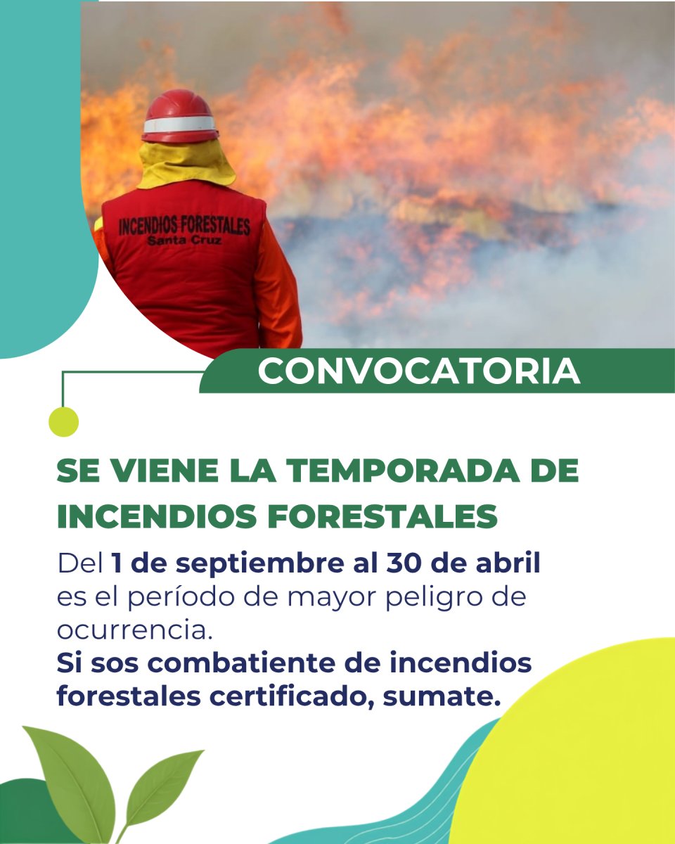 Temporada de mayor peligro de ocurrencia de incendios
