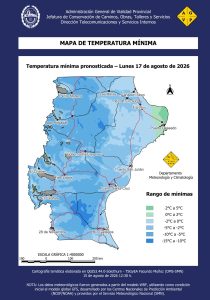 Vialidad Provincial alerta sobre precipitaciones en forma de lluvia y nieve en gran parte de Santa Cruz