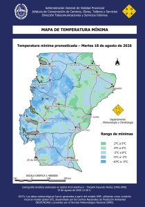Vialidad Provincial alerta sobre precipitaciones en forma de lluvia y nieve en gran parte de Santa Cruz