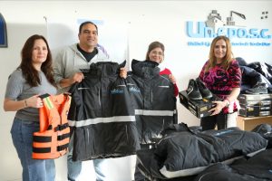 Un.E.Po.S.C. entregó indumentaria y elementos de seguridad marítima a los trabajadores de puertos de Santa Cruz
