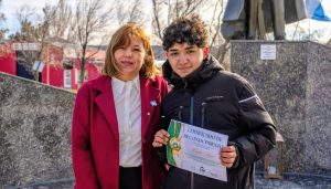 El CPE acompañó el homenaje al General San Martín y la entrega del Sable Corvo en Cañadón Seco