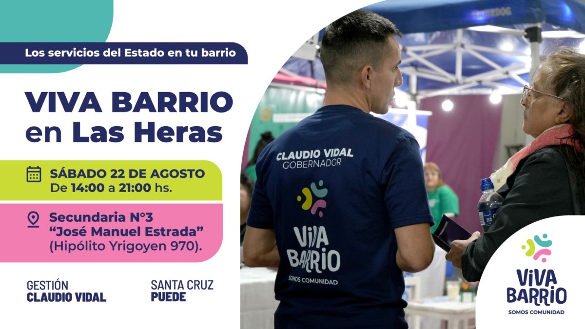 Viva Barrio llega a Las Heras para acercar las herramientas del estado a los vecinos