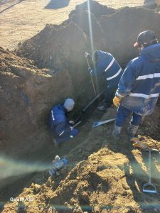 Caleta Olivia: Mejora en la red de agua potable en el barrio Bicentenario 