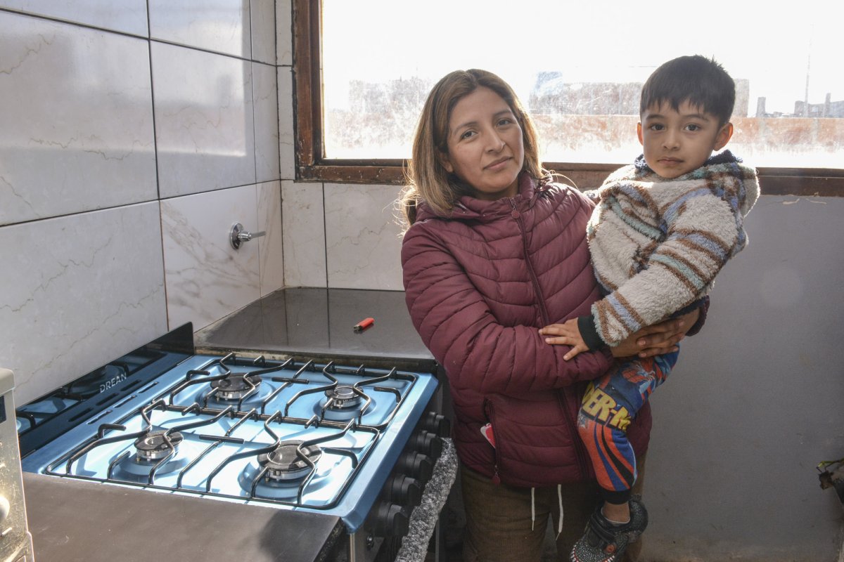 Romina: “Hasta que no vi los caños, no creía que el gas iba a llegar”