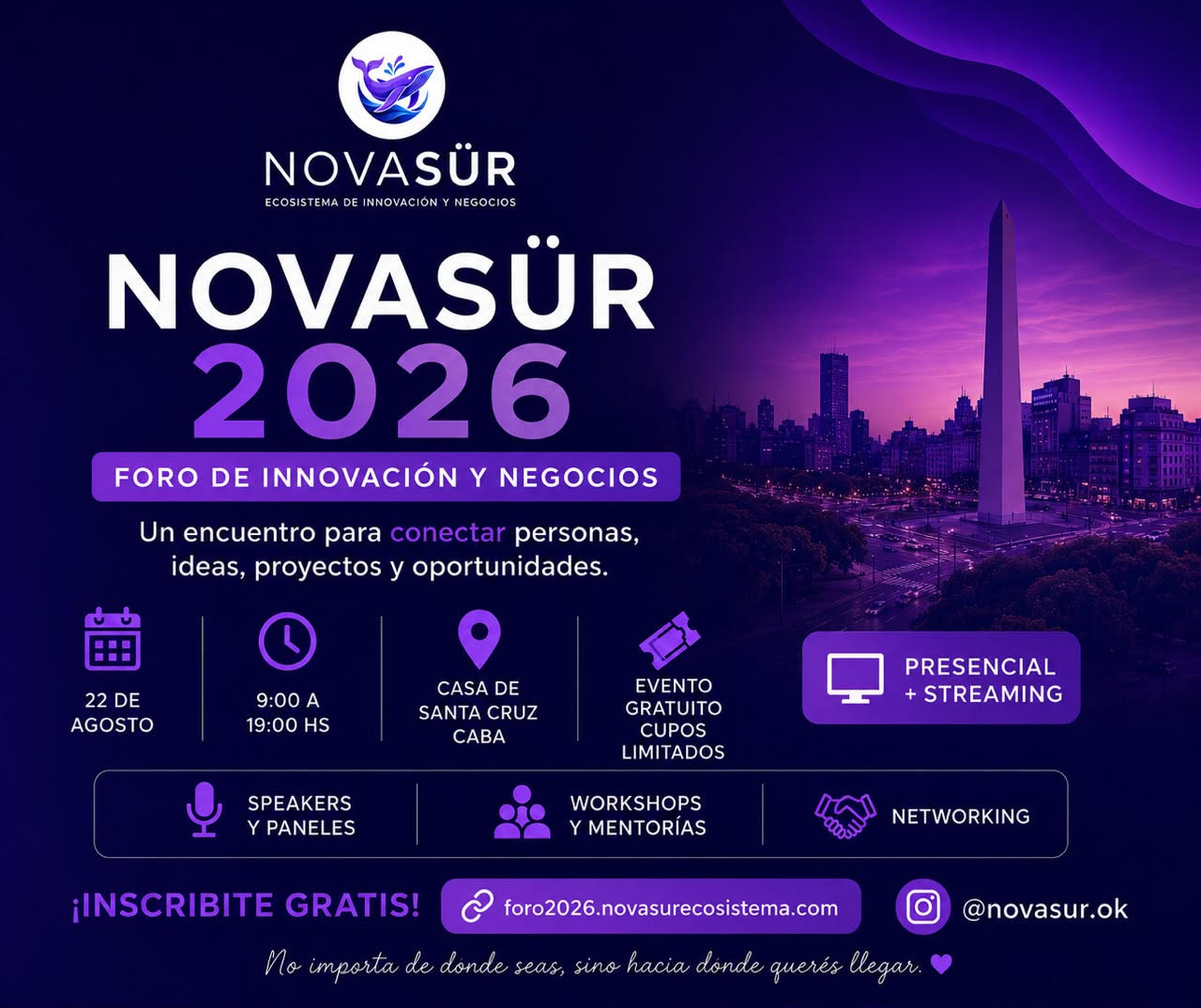 Casa de Santa Cruz será escenario de una nueva edición de NovaSür