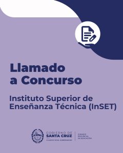 2do. llamado a Concurso para la cobertura de Cargo en el InSET 