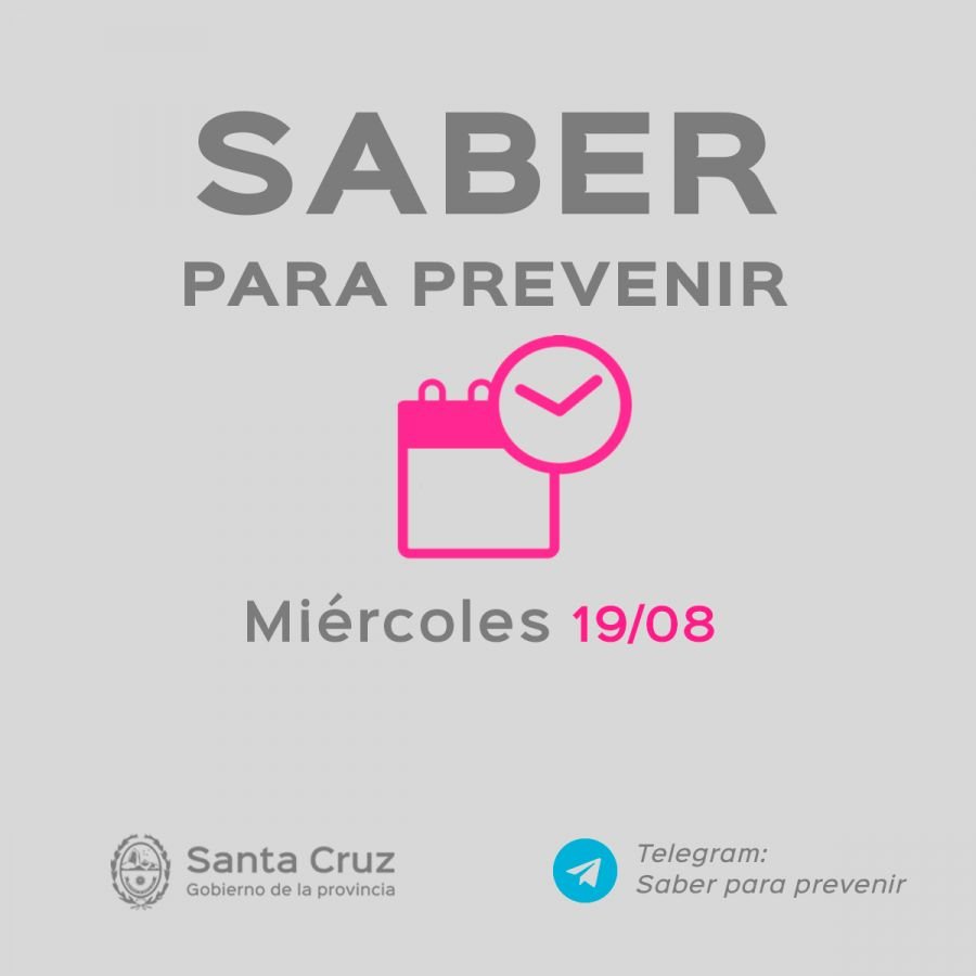 Saber Para Prevenir | Informe epidemiológico | Miércoles 19 de agosto