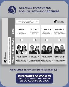 Por tercera vez en sus 60 años de historia, los afiliados de la CSS eligen mañana a sus vocales