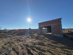 El Gobierno avanza en la construcción del Polideportivo de Piedra Buena