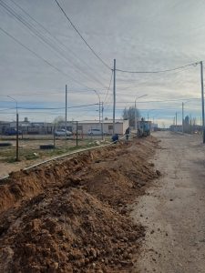 Servicios Públicos continúa con la ampliación de la red de agua potable en Pico Truncado