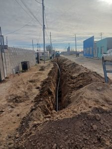 Servicios Públicos continúa con la ampliación de la red de agua potable en Pico Truncado
