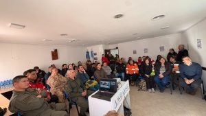 Gordillo llevó tranquilidad a la comunidad y destacó el trabajo preventivo entre los organismos