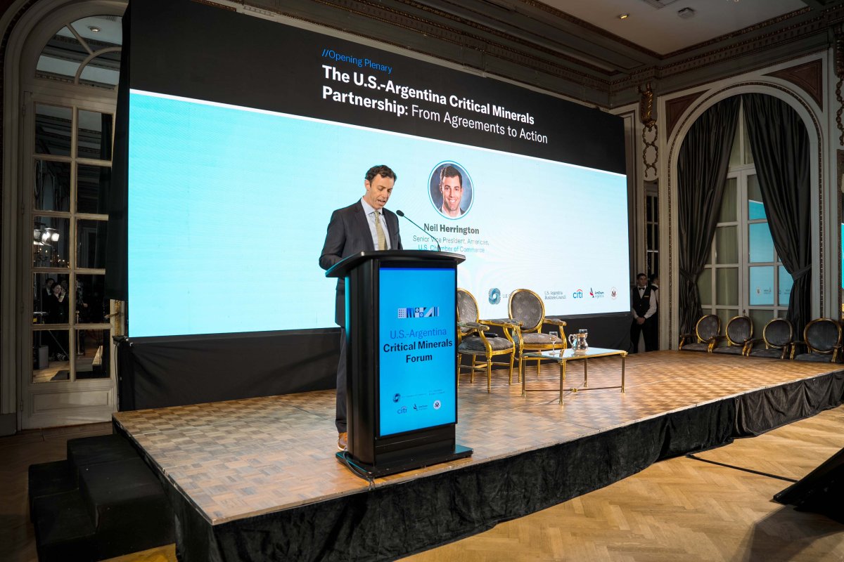 Neil Herrington, vicepresidente senior para las Américas de la Cámara de Comercio de EEUU.