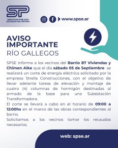  Comunicado de Servicios Públicos 