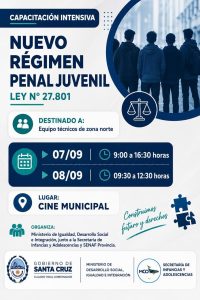Santa Cruz fortalece el trabajo territorial para la implementación del nuevo Régimen Penal Juvenil
