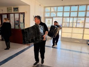 Las Heras abrió el recorrido de EduActiva: “Entregamos 2.234 pares de zapatillas”, precisó Rasgido