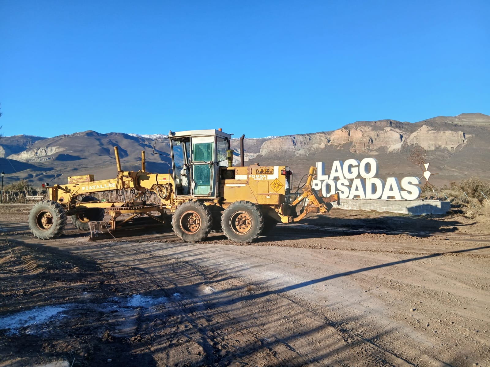 Vialidad Provincial realizó trabajos de mantenimiento en Lago Posadas