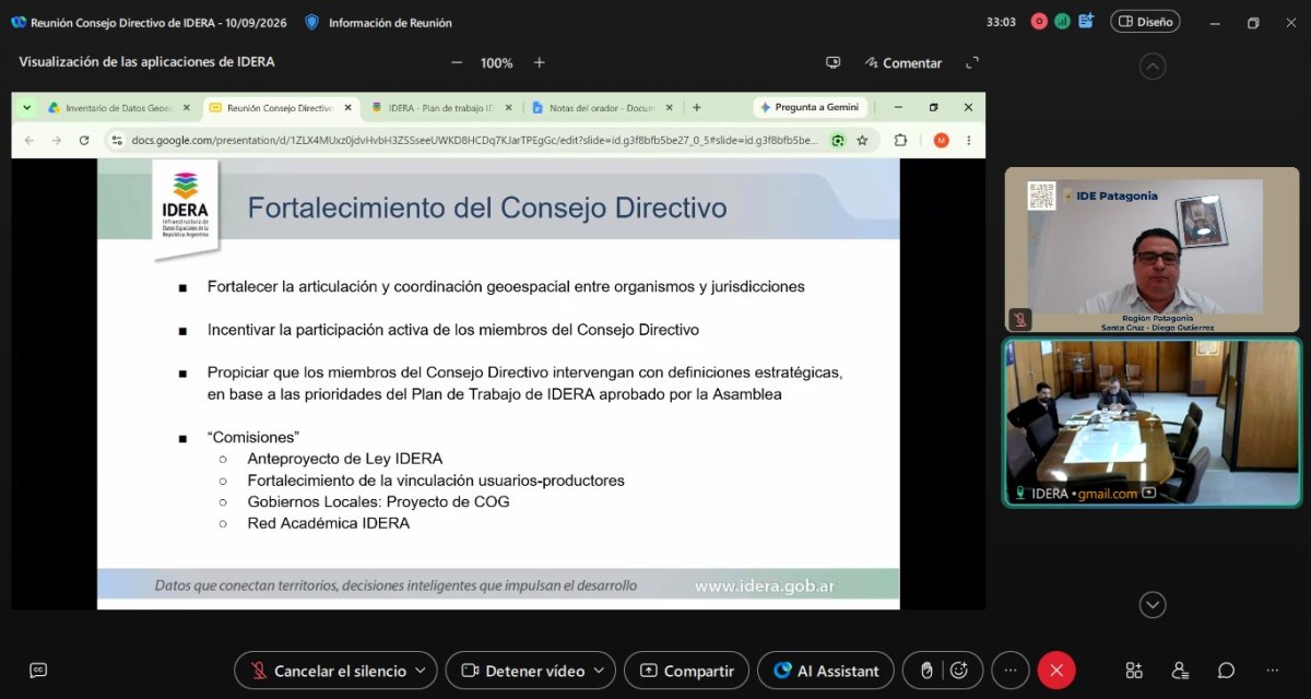 Santa Cruz asume la representación de la Patagonia en el Consejo Directivo de IDERA