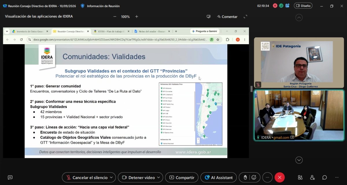 Santa Cruz asume la representación de la Patagonia en el Consejo Directivo de IDERA