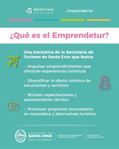 Emprendetur: Turismo lanza un programa destinado a nuevos emprendimientos turísticos de Santa Cruz 
