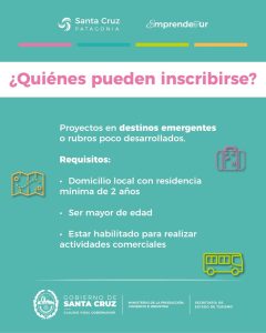 Emprendetur: Turismo lanza un programa destinado a nuevos emprendimientos turísticos de Santa Cruz 