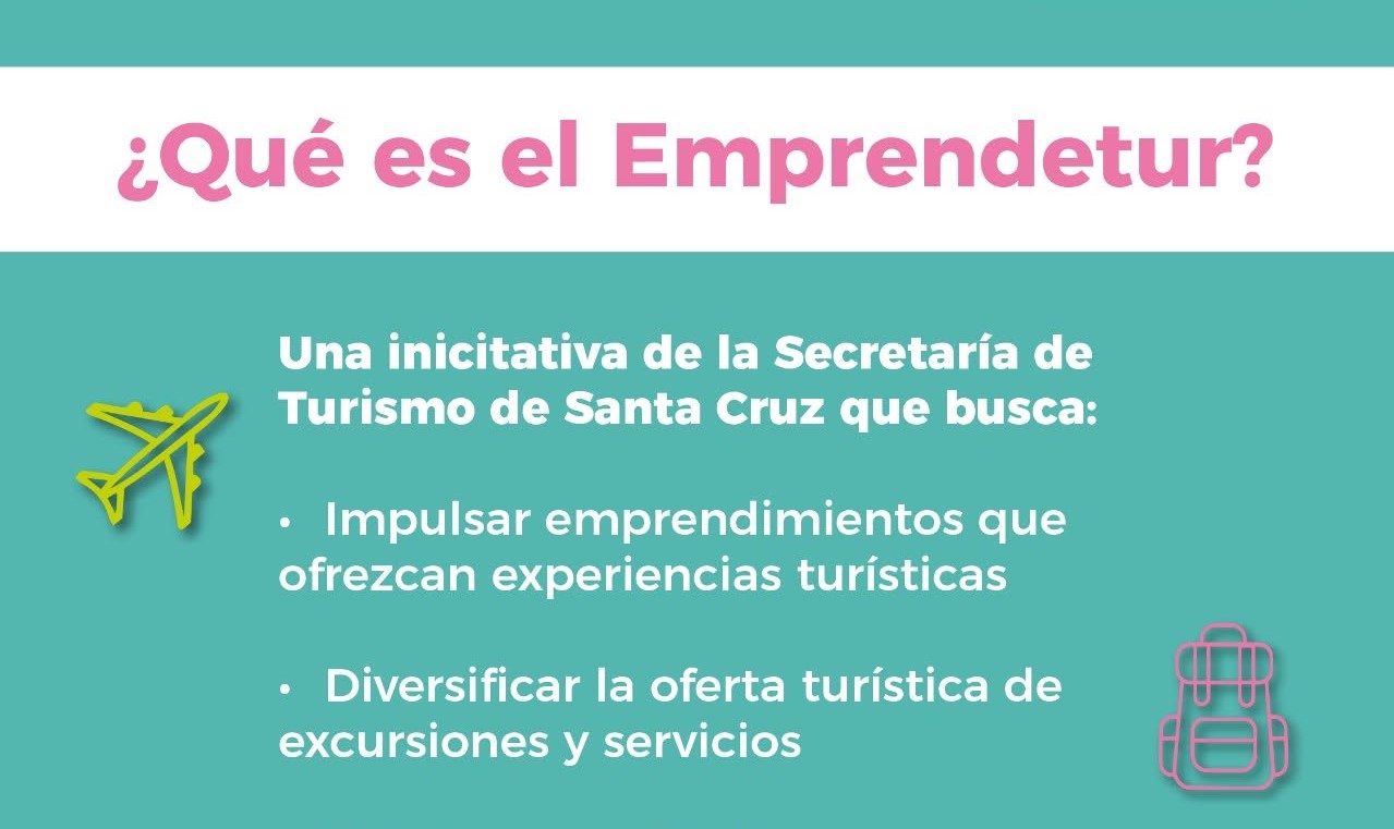 Emprendetur: Turismo lanza un programa destinado a nuevos emprendimientos turísticos de Santa Cruz
