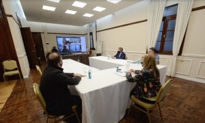 Alicia participó de la inauguración de la delegación del Ministerio de Trabajo en Caleta Olivia