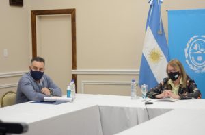 Alicia participó de la inauguración de la delegación del Ministerio de Trabajo en Caleta Olivia