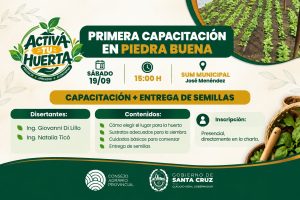 Primera Capacitación de “Activá tu Huerta” en Piedra Buena