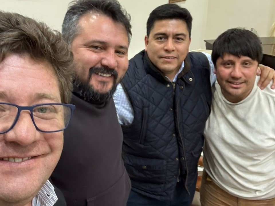 Vidal y Luxen recibieron a Pablo Carrizo y David Acosta para continuar la agenda de trabajo por Caleta Olivia