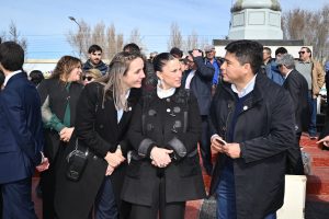 Claudio Vidal en San Julián: destacó el crecimiento de la localidad y el trabajo conjunto con el Municipio
