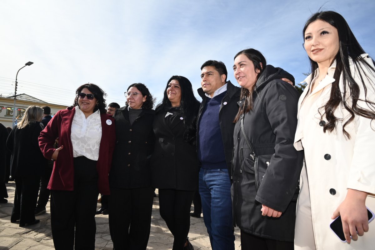 Claudio Vidal en San Julián: destacó el crecimiento de la localidad y el trabajo conjunto con el Municipio