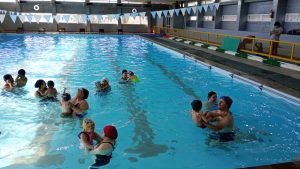 Se llevó adelante una jornada de pileta para los niños y familias del Jardín N° 7