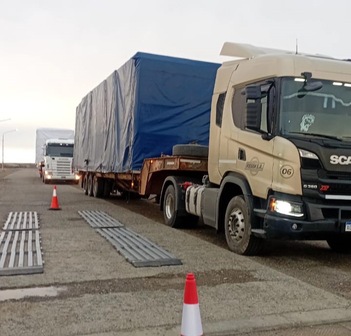 Operativo de control de pesaje en la Rutas Provinciales N° 43 y N° 5.