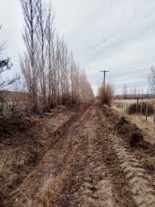 Provincia y Gobernador Gregores trabajan en la limpieza de canales y obras del sistema de riego público