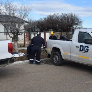 Equipos provinciales finalizaron una nueva obra para la red de gas en Jaramillo