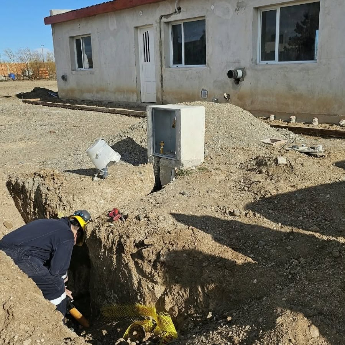 Equipos provinciales finalizaron una nueva obra para la red de gas en Jaramillo