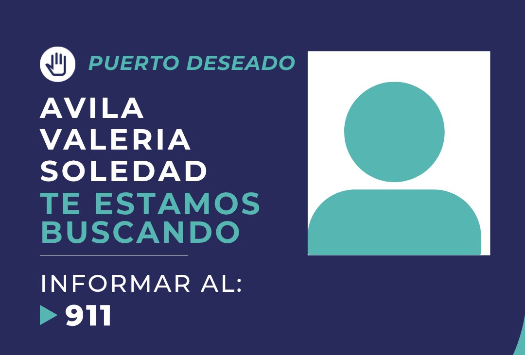 #TeEstamosBuscando en Puerto Deseado: La Policía de Santa Cruz inició labores para hallar a  Valeria