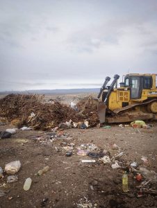 Se llevan adelante acciones de mejoramiento en el Vaciadero Municipal de Perito Moreno